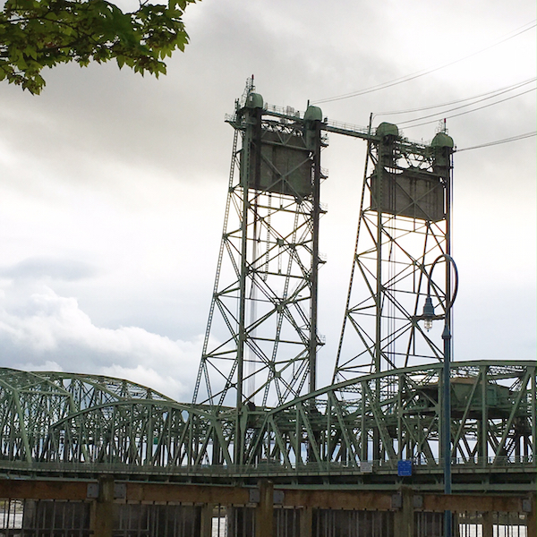 Bridge from Vancouver into Portland, Oregon. Photo Credit: J.H. Winter